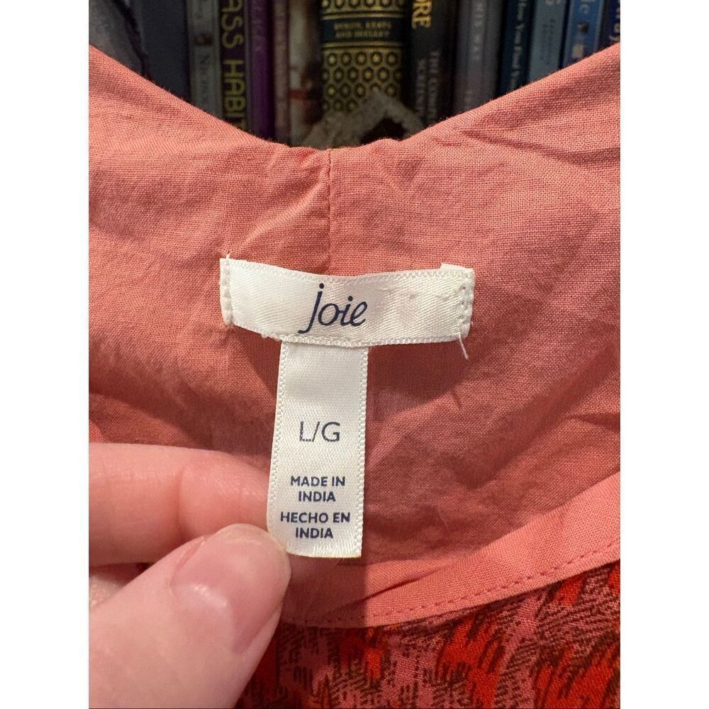 Joie Bondi Sleeveless Tea Rose Cotton Flowy Midi Dress Women’s Size Large - Picture 4 of 5